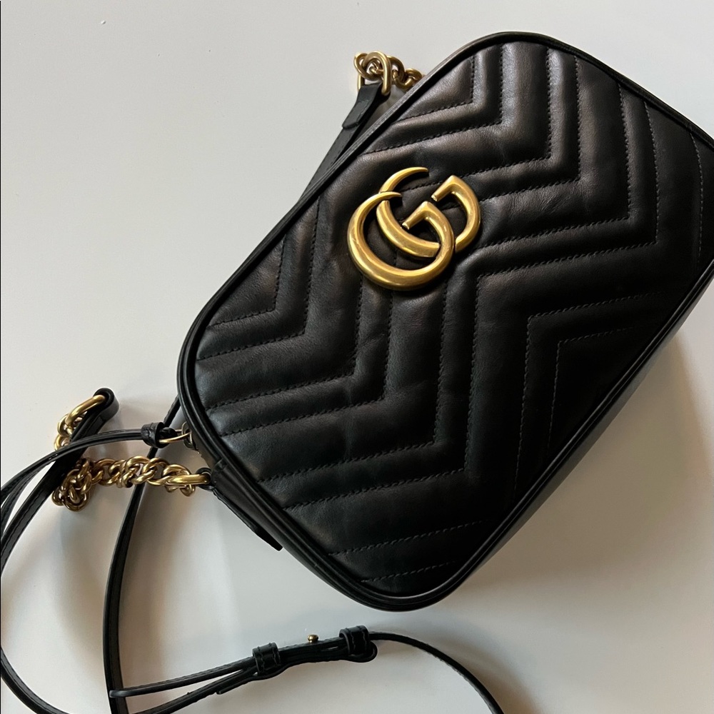 Authentic GG Maramont Small Matelasse Shoulder Bag